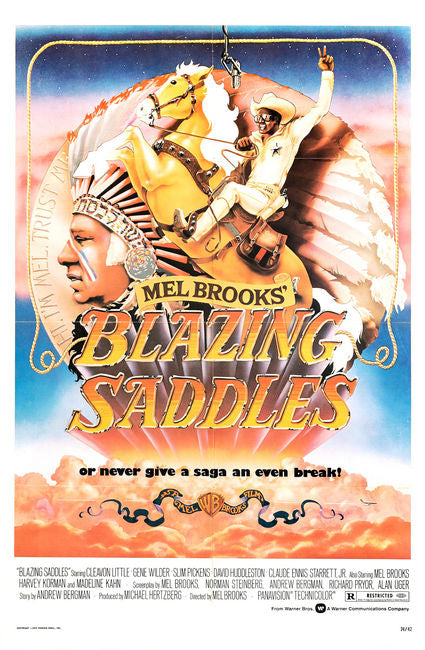 blazing saddles poster