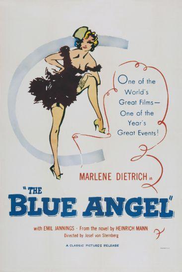 Blue Angel movie poster Sign 8in x 12in