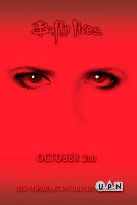buffy the vampire slayer buffy lives poster tin Metal Print Wall Art