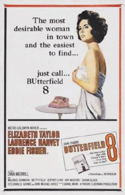Butterfield 8 Metal Movie Poster 8in x 12in