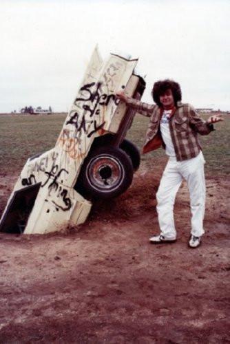 Cadillac Ranch poster Vintage Photo 1975 for sale cheap United States USA