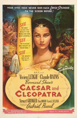 Caesar And Cleopatra movie poster Metal Print 8in x 12in