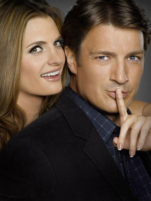 castle nathan fillion poster tin Metal Print Wall Art