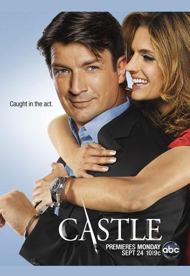 Castle Poster 24X36in Castle and Beckett Caught in the Act 24x36 - Fame Collectibles
