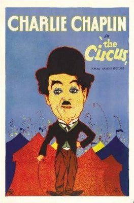 Circus Charlie Chaplin Metal Print 8in x 12in