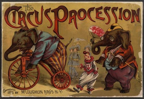 Circus Parade Antiqued Art Poster 16
