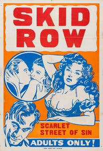 Pulp Fiction Novel Exploitation Art Skid Row Scarlet Street Of Sin poster 27x40| theposterdepot.com