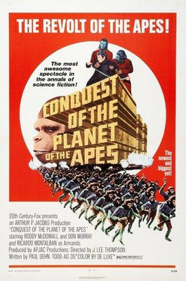 Conquest Of The Planet Apes Metal Print 8in x 12in