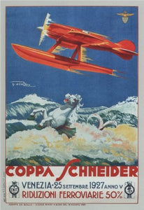 Aviation and Transportation Italian Seaplanes Coppa Schneider 1927 Poster 16"x24" On Sale The Poster Depot