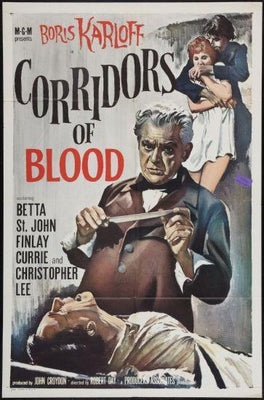 Corridors Of Blood movie poster Sign 8in x 12in