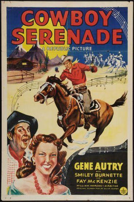 Cowboy Serenade Movie Poster Metal Poster Choose Style The Poster Depot