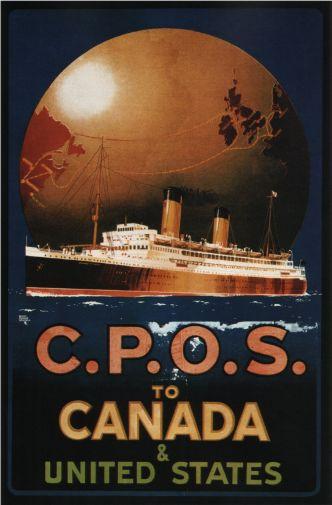 Canada Cpos 1920 Metal Poster Print | The Poster Depot The Poster Depot