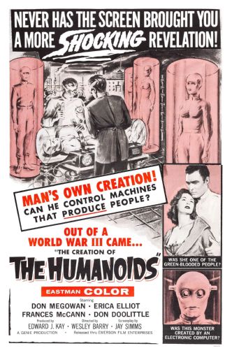 Creation Of Humanoids The Movie Mini poster 11inx17in