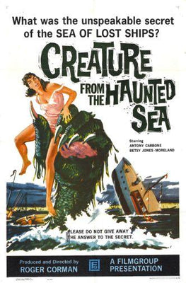 Creature From The Haunted Sea Metal Movie Poster 8in x 12in The Poster Depot