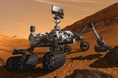 Curiousity Mars Rover poster tin Metal Print Wall Art