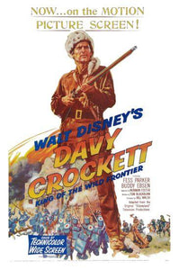 Davy Crockett movie poster Sign 8in x 12in