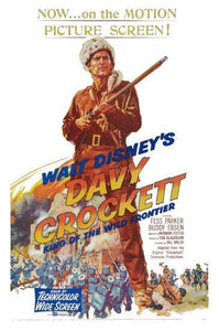 Davy Crockett movie poster Sign 8in x 12in