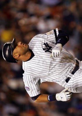 Derek Jeter poster tin Metal Print Wall Art