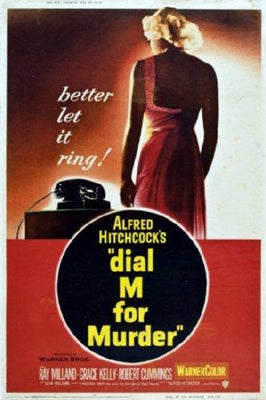 Dial M For Murder movie poster Metal Print 8in x 12in