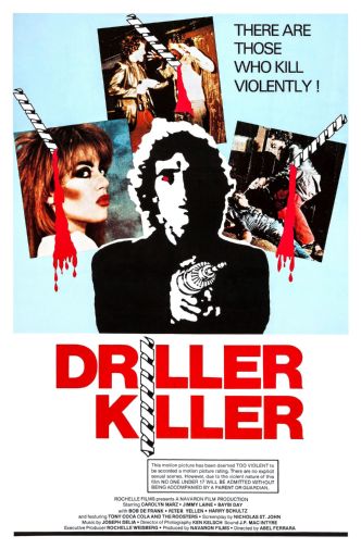 Driller Killer Movie Mini poster 11inx17in