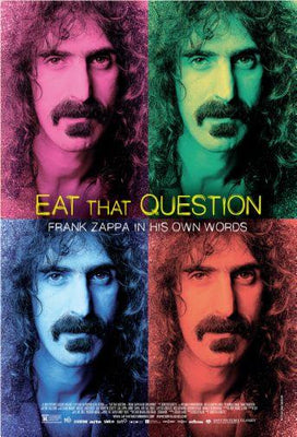 Eat That Question Frank Zappa Metal Movie Poster 8in x 12in