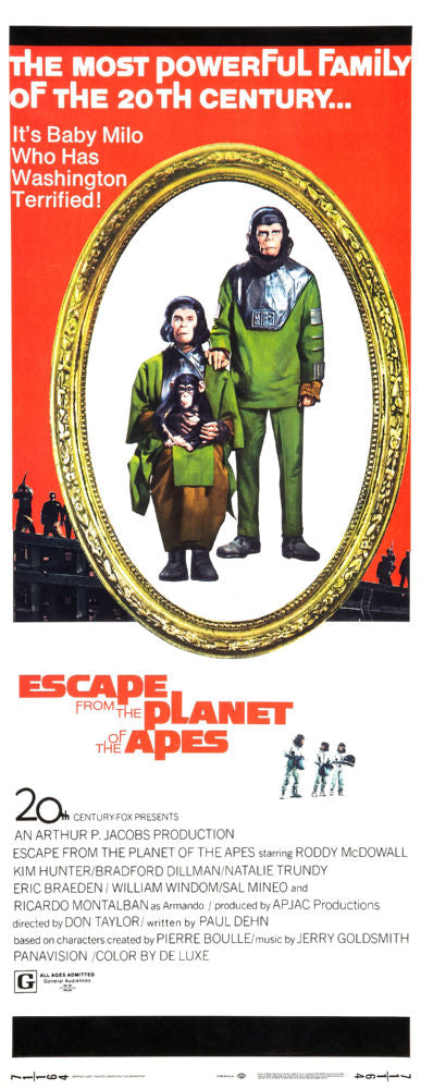 Escape From The Planet Of The Apes Insert Movie poster 14x36 for sale cheap United States USA