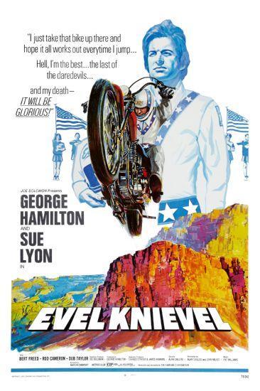 Evel Knievel movie poster Sign 8in x 12in