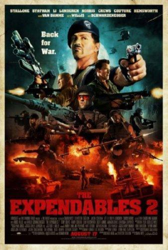 Expendables 2 movie poster Sign 8in x 12in