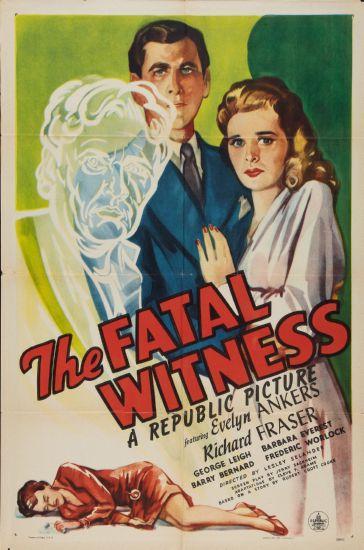 Fatal Witness movie poster Sign 8in x 12in