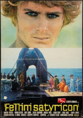 Fellini Satyricon Metal Movie Poster 8in x 12in