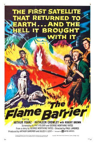 The Flame Barrier movie poster Sign 8in x 12in
