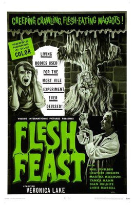 Flesh Feast Metal Movie Poster 8in x 12in