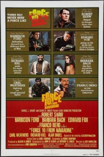 Force 10 From Navarone movie poster Sign 8in x 12in
