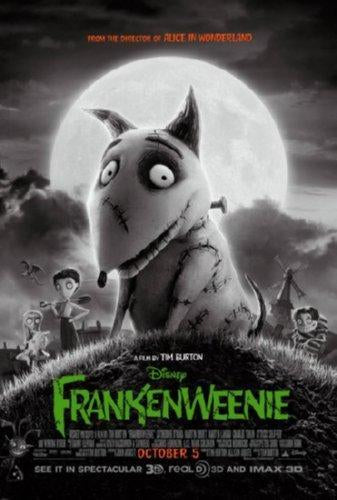 Frankenweenie movie poster Sign 8in x 12in