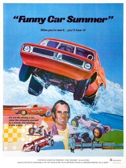 Funny Car Summer movie poster Sign 8in x 12in