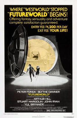 Futureworld Metal Movie Poster 8in x 12in The Poster Depot