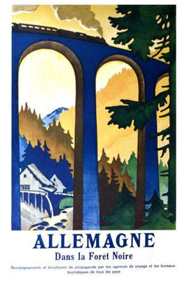 Germany Black Forest poster tin Metal Print Wall Art