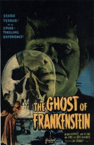 Ghost Of Frankenstein Photo Sign 8in x 12in