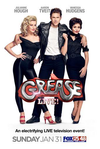 Grease Live Cast Metal Print 8in x 12in The Poster Depot