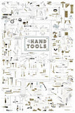 Hand Tools Reference Chart poster tin sign Wall Art