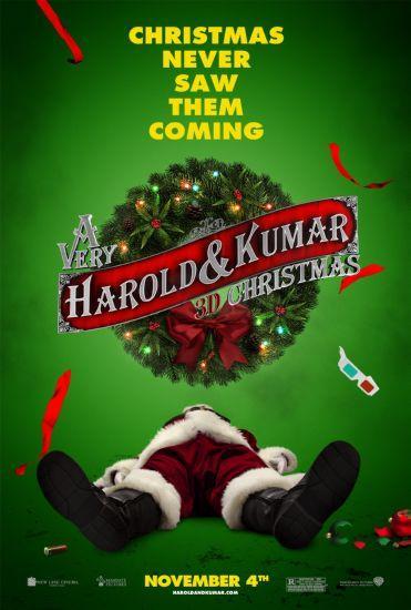 A Very Harold And Kumar 3D Christmas Metal Print 8in x 12in
