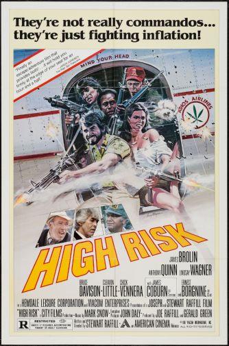 High Risk Movie poster for sale cheap United States USA