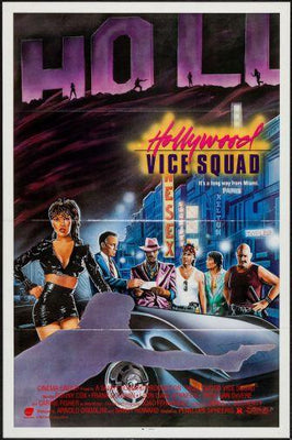 Hollywood Vice Squad Metal Movie Poster 8in x 12in