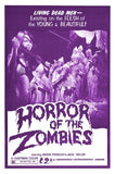 Horror Of Zombies Movie Poster 11x17 Mini Poster in Mail/storage/gift tube