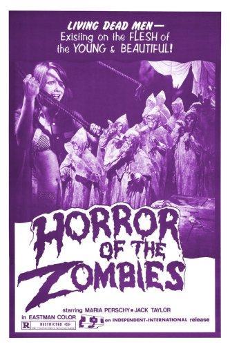 Horror Of Zombies movie poster Metal Print 8in x 12in