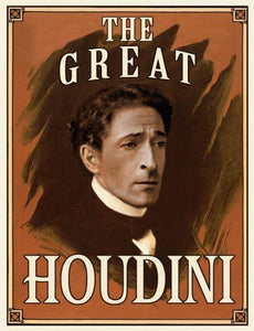 Houdini movie poster Sign 8in x 12in