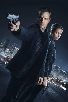 Jason Bourne Metal Movie Poster 8in x 12in