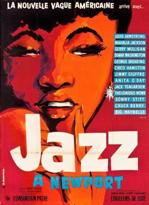 Vintage Jazz Festival Art Mahalia Jackson Metal Print 8in x 12in
