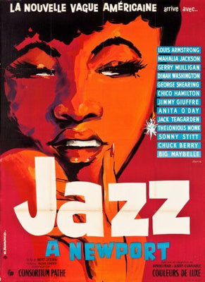 Vintage Jazz Festival Art Mahalia Jackson Metal Print 8in x 12in