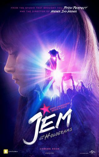 Jem And The Holograms movie poster Sign 8in x 12in